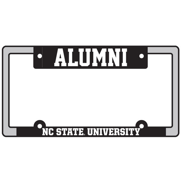 Alumni - Plastic Auto Frame Brushed